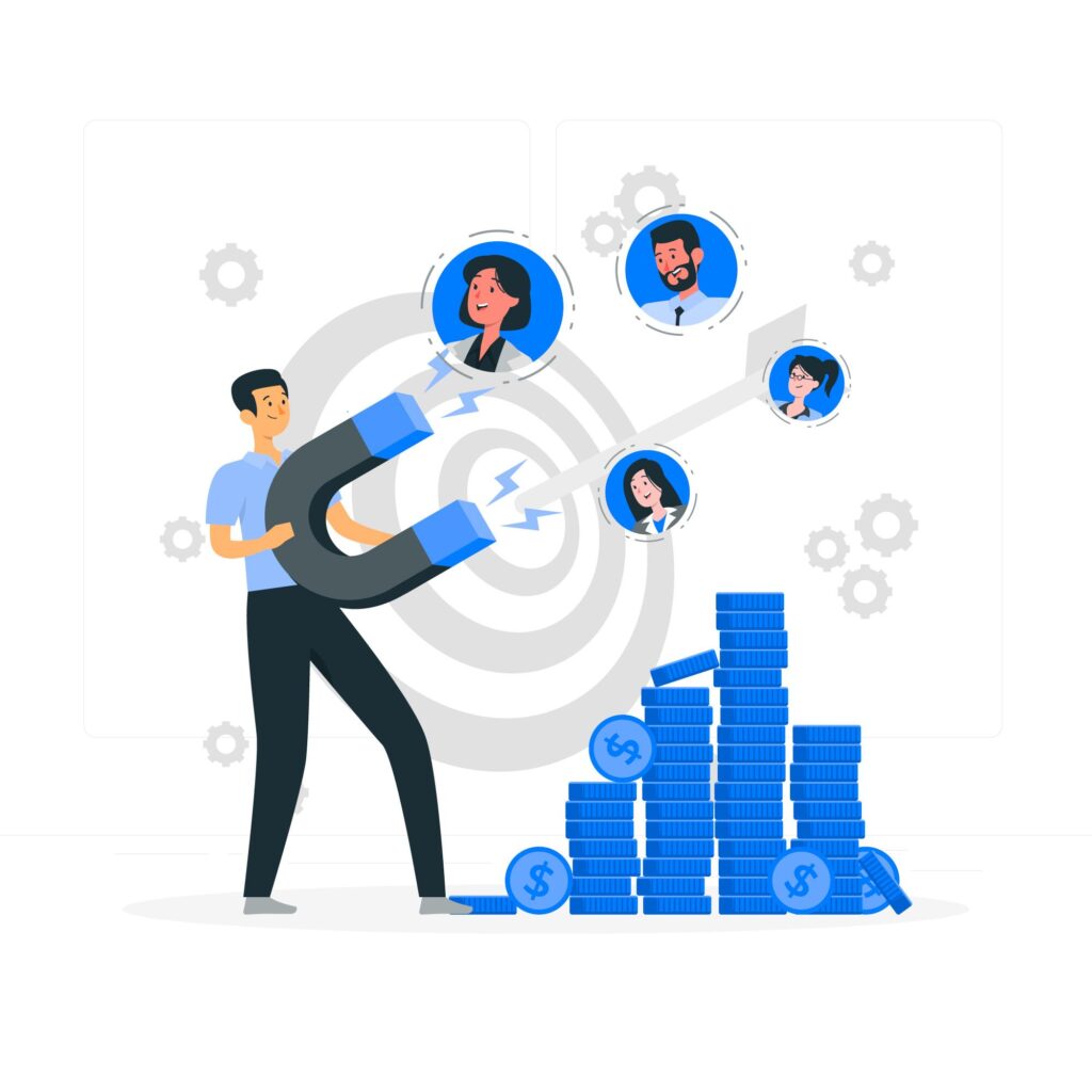 team of members managing lead generation sales.